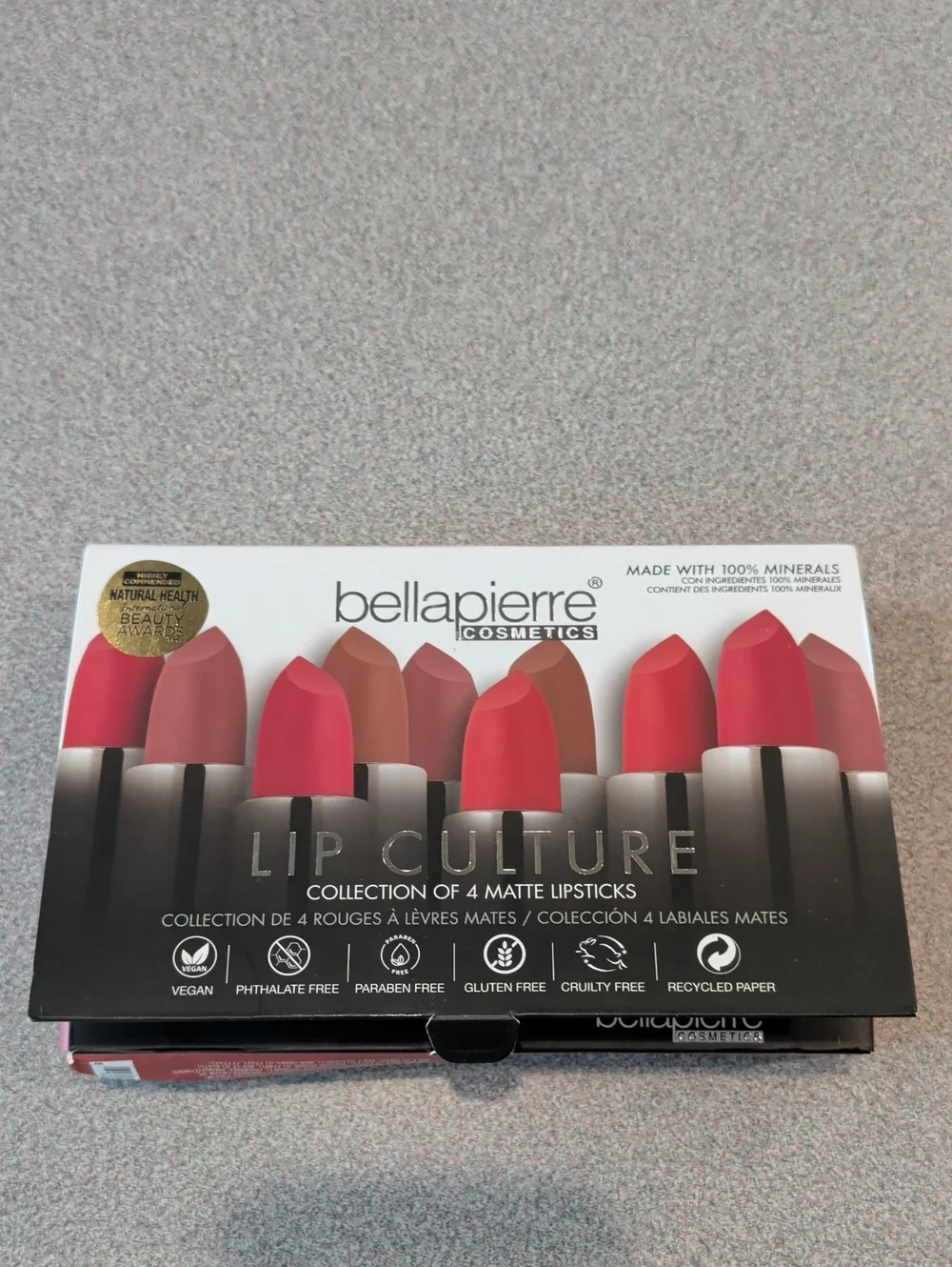 bellapierre Lip Culture Matte Lipstick Set — Red & Pink Shades